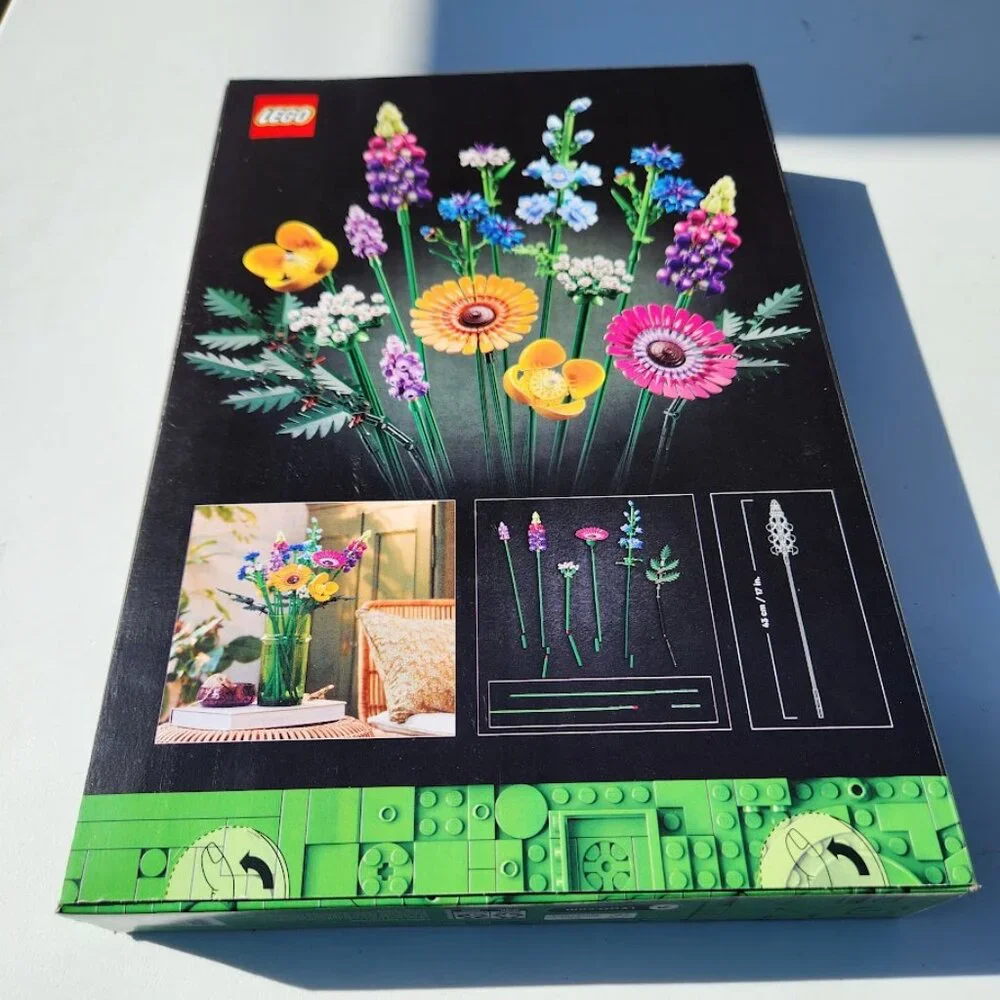 LEGO 10313 Botanicals Artificial Wildflower Bouquet Fake Flowers Building Set To